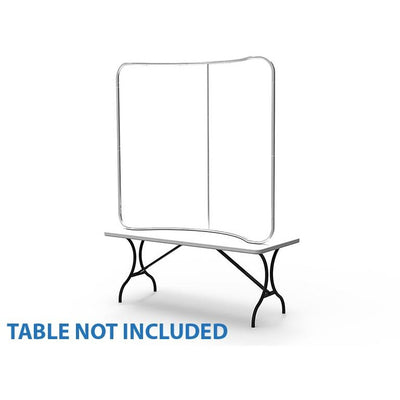 6ft Curve Tension Fabric Display - Curve Shape