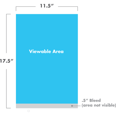 Table Top Banner Stand 11.5"x17.5"