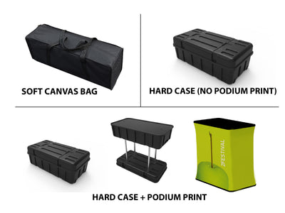 8ft Curved Velcro Fabric Pop Up Display