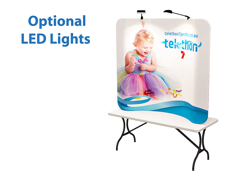 6ft Curve Tension Fabric Display - Curve Shape