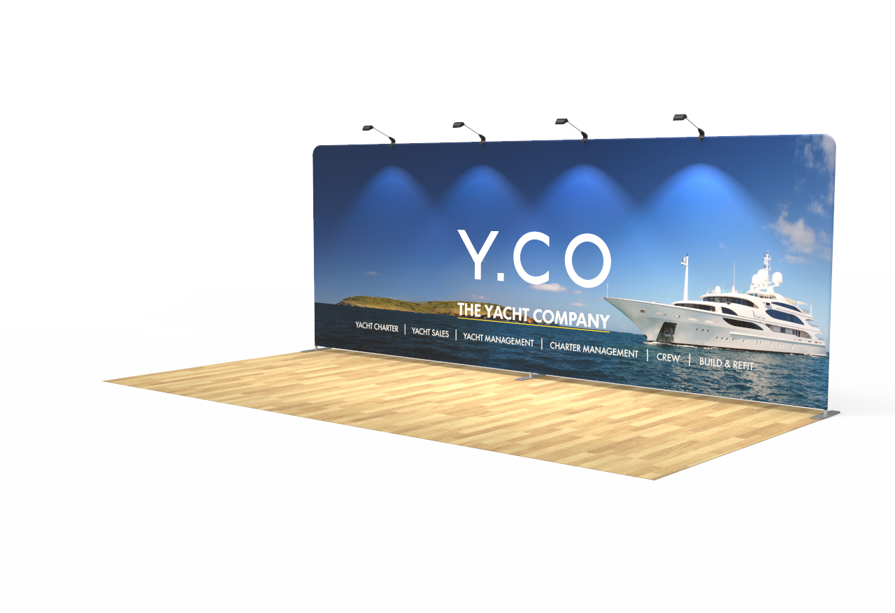 20ft Straight Tension Fabric Display
