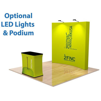 Velcro Fabric Pop Up Display - Curve Shape
