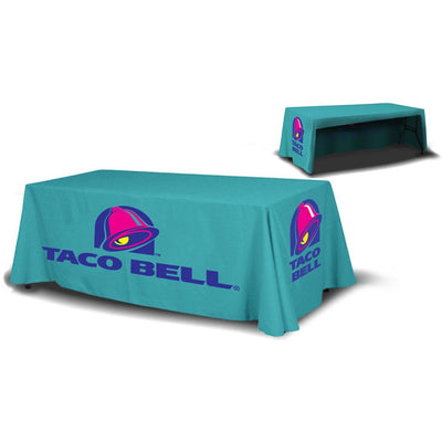 8ft Table Cover 3 sided (Open Back)