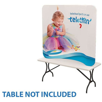 6ft Curve Tension Fabric Display - Curve Shape