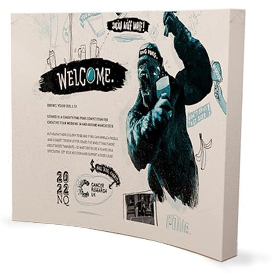 10ft Curve Velcro Fabric Pop Up Display