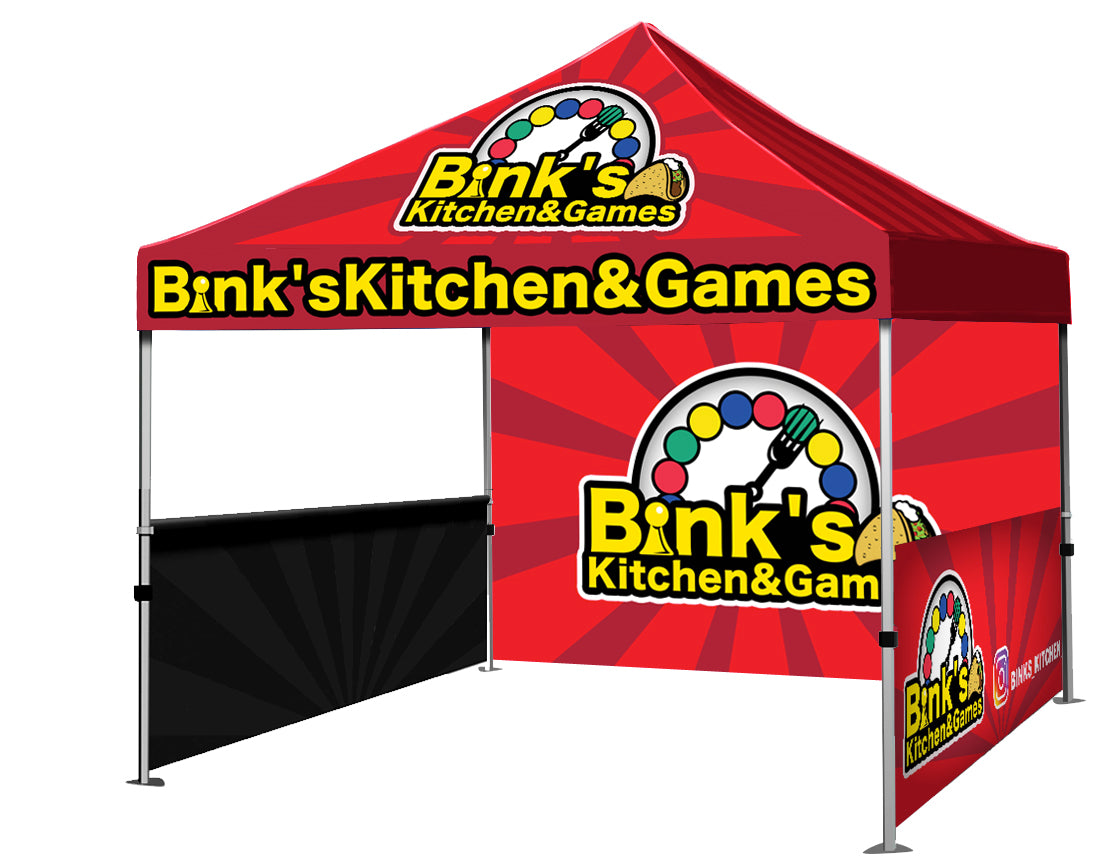 Complete Event Tent Includes  (Full Back Wall and Both Side Walls)