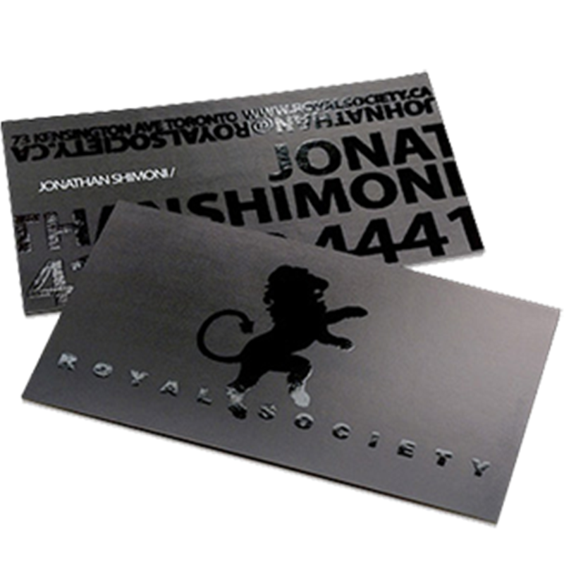 16PT Matte/Dull Finish Business Cards w/ Spot UV