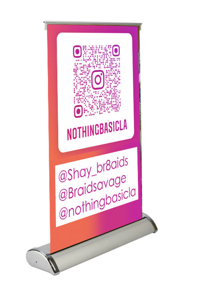 Table Top Banner Stand 11.5"x17.5"